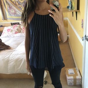 Pin striped tank